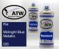Preview: Kia, Midnight Blue Metallic, QG: 400ml Sprühdose + 400ml Klarlack - Set, von ATW Autoteile West.